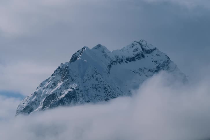 An image of a mountain peak