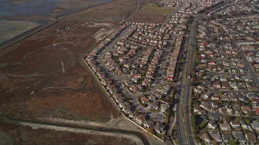 The neighborhood is full of homes