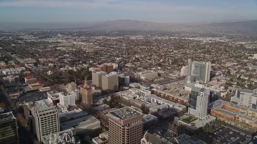 The city has many homes and buildings