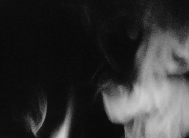A clip of a burning fire