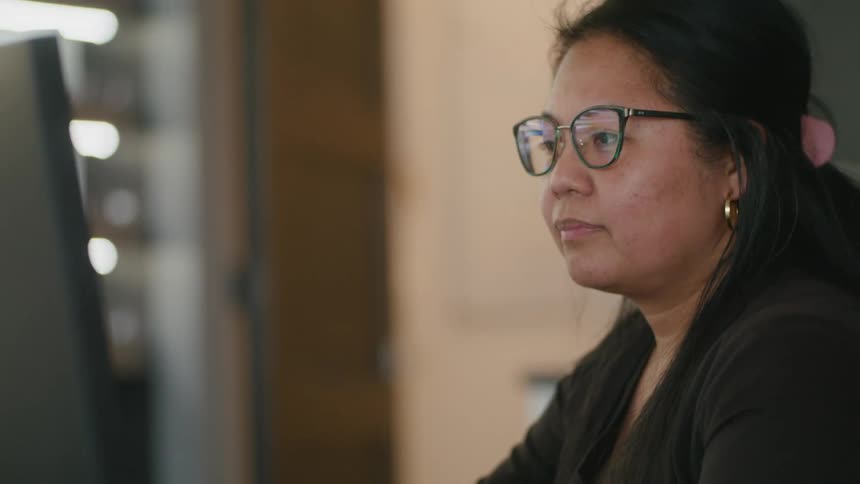 Portrait of a woman working in an office
