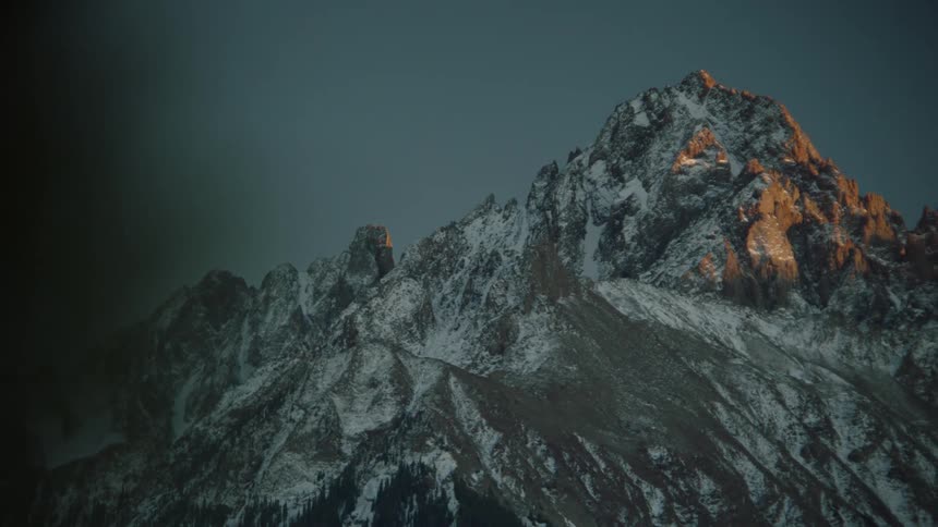 A clip of a mountainous hill