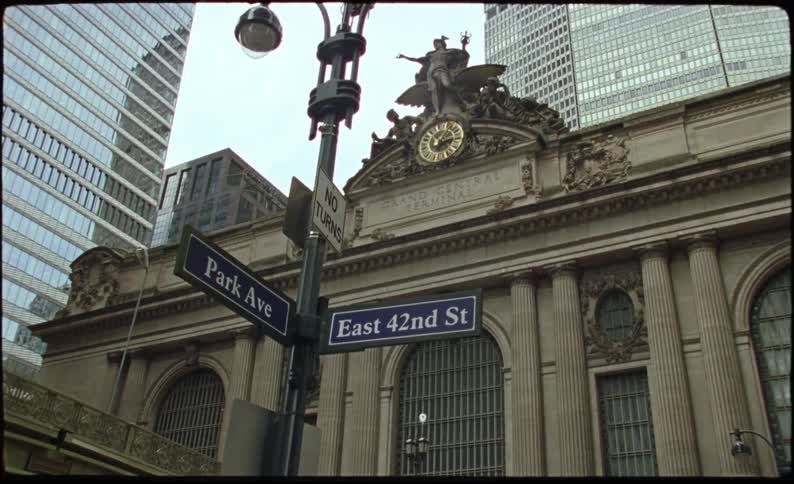 Facade of the grand central terminal in new york city