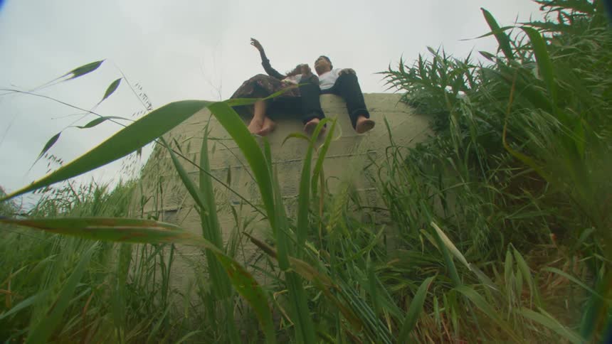A clip of a couple on a rock