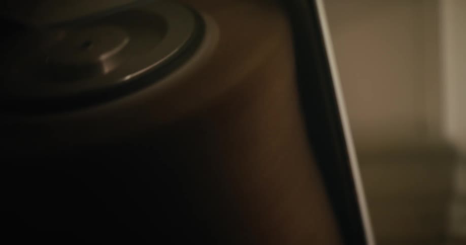 A roller with bristles spins rapidly