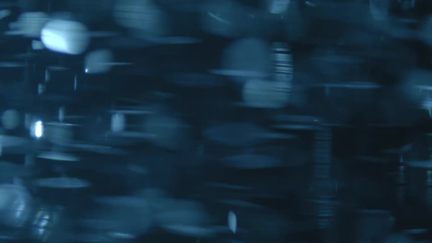 Extreme closeup on a spiral water with fast particles
