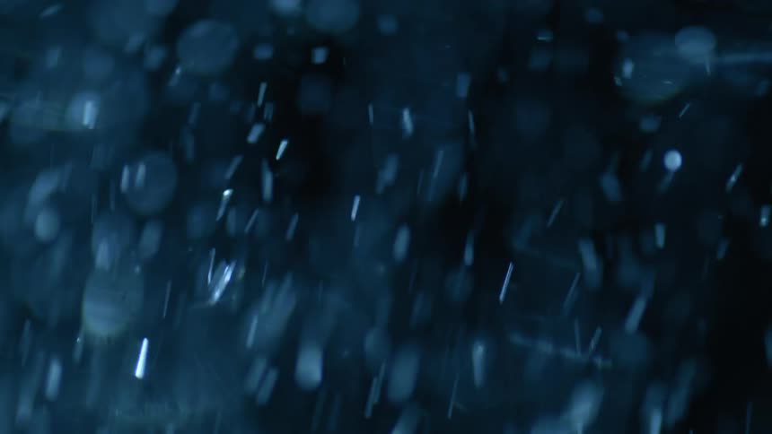 Extreme close up of water with particles swirling abstractly