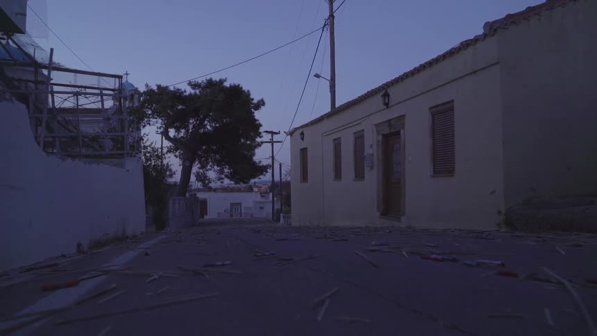 View of a lower class neighborhood