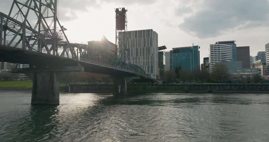 The bridge leads to the city