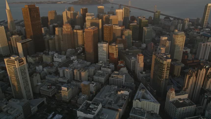 Aerial view of the city of san francisco in california