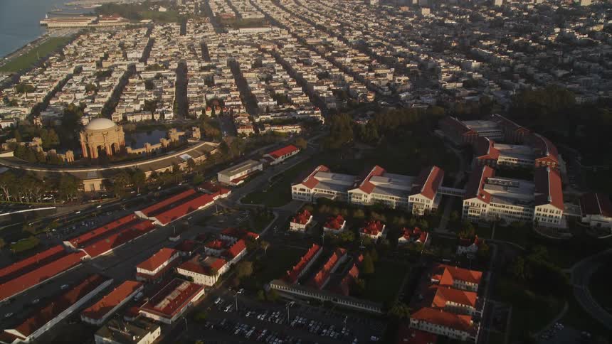 Aerial view of san francisco in los angeles