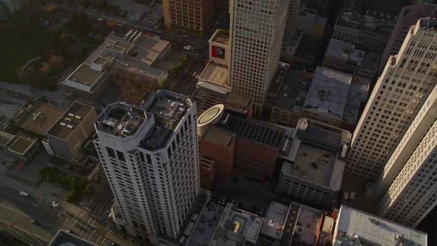 Aerial view of the san francisco museum of modern art