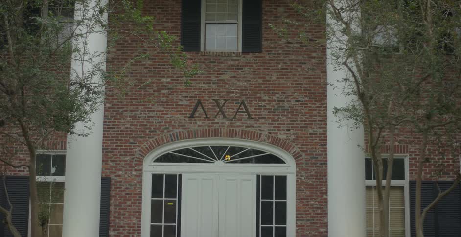 A greek life house on a university campus