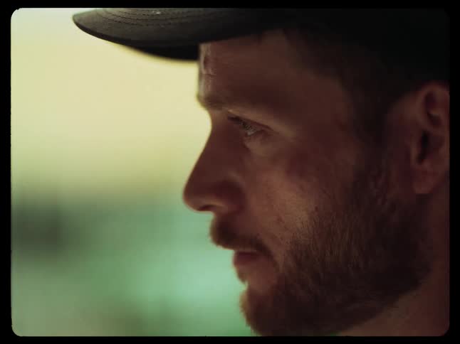 A man is talking before walking away