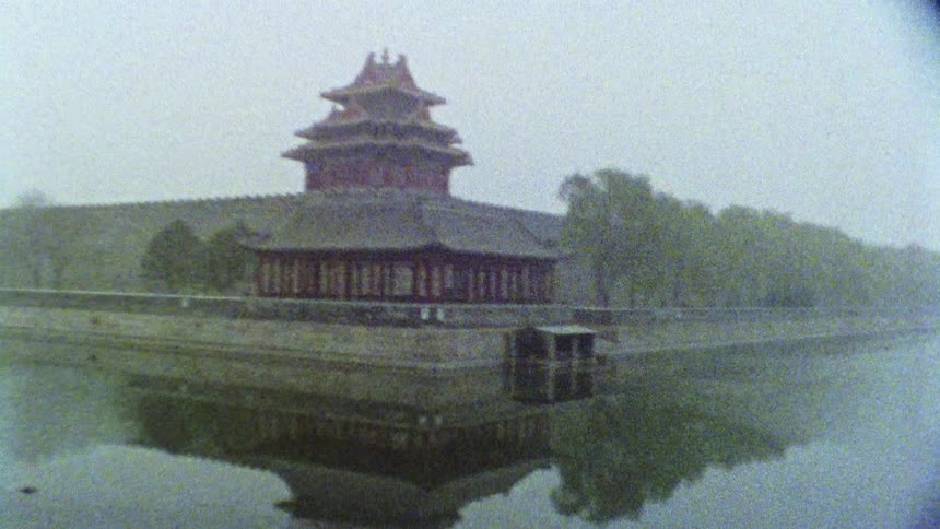 The road around the fortress is flooded