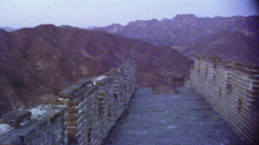 Chinese wall built by mountains