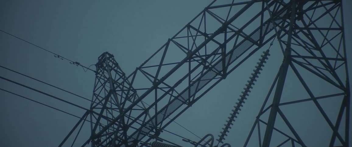 A transmission tower