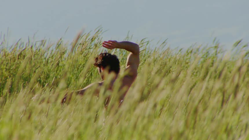 A clip of a man dancing in the bush