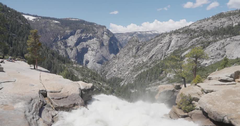 A stream runs on the mountain top