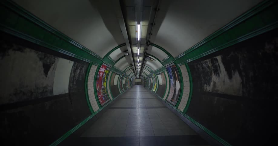 An image of a tunnel corridor
