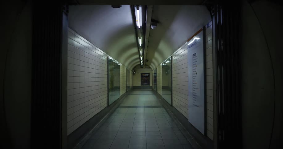 A clip of a train tunnel