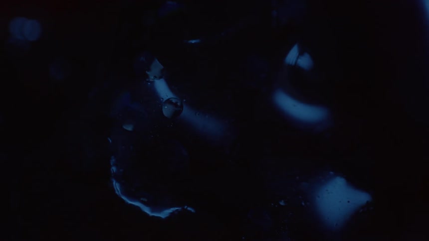 An abstract video of a blue thick liquid