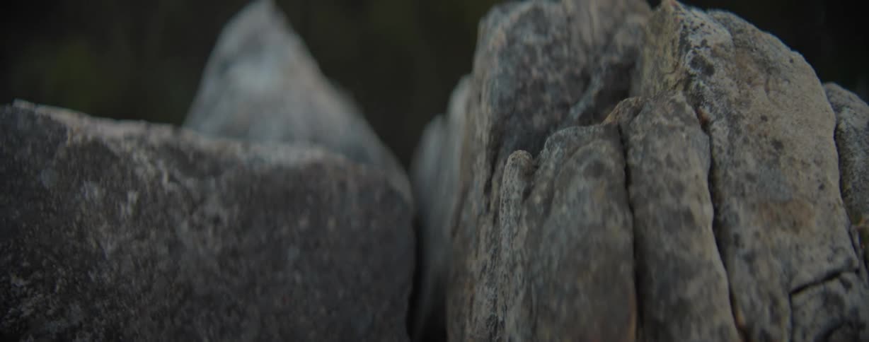 Gray rocks in a natural environment