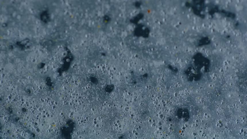 Bubbles foam and pop