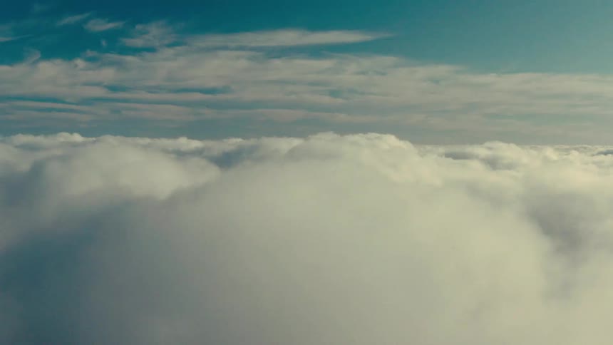 Natural scenery of blue sky with clouds
