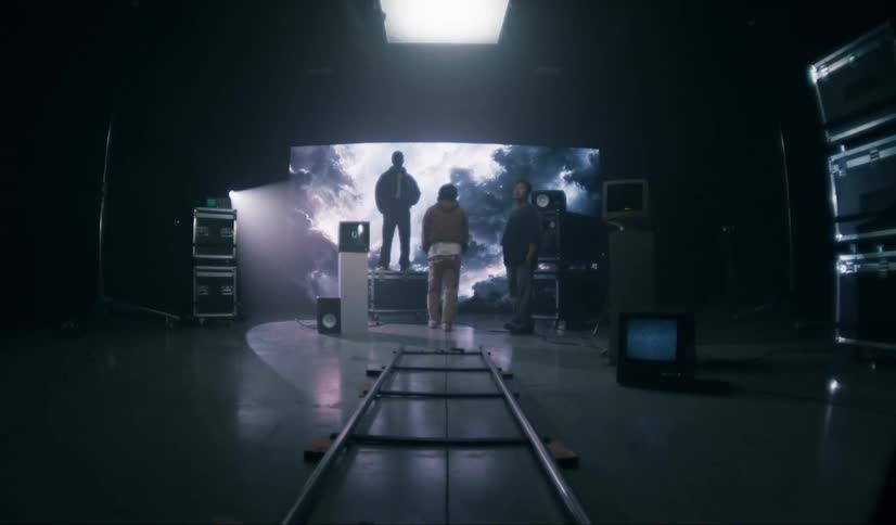 A clip of some youths in the studio