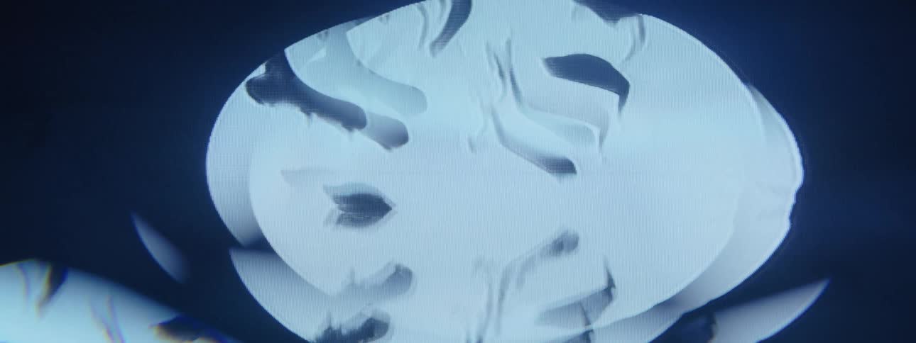Holographic projection of neural pathways in abstract lights