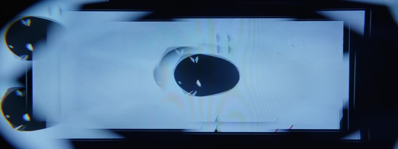 Abstract projection of moving lights