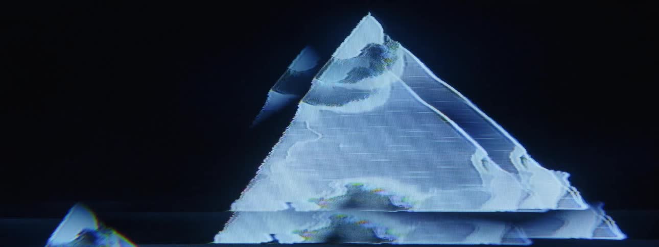 Triangular and holographic projection in abstract movement