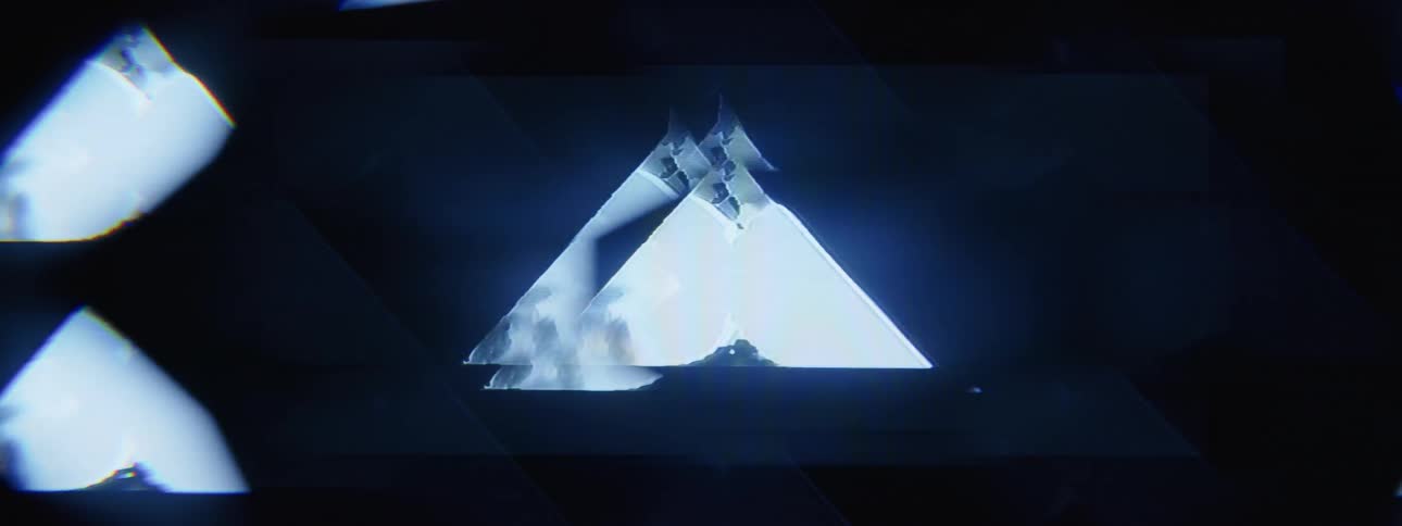 Light reflects off the shapes in the animation