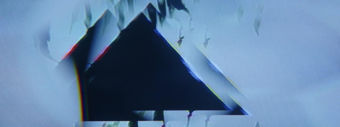 A triangle is at the center of the animation