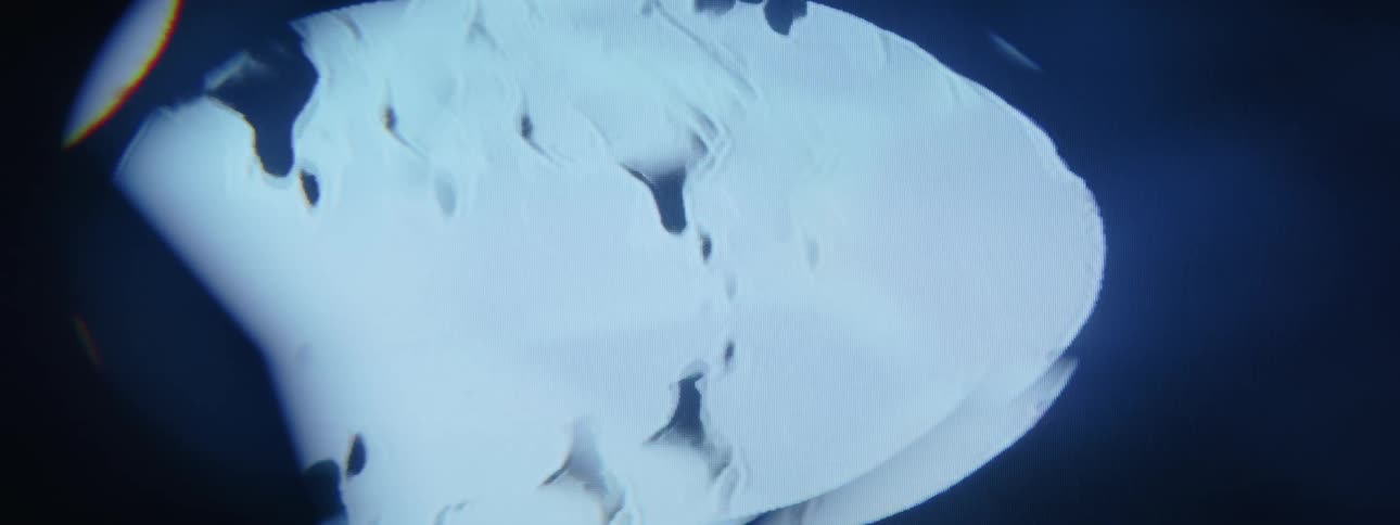 A clip of a blinking oval shape