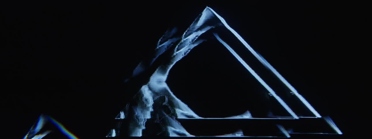 Graphics of a triangle morphing into different configurations