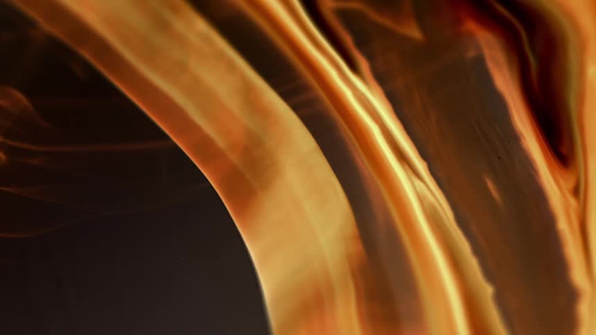 A generated effect of flames and smoke expanding