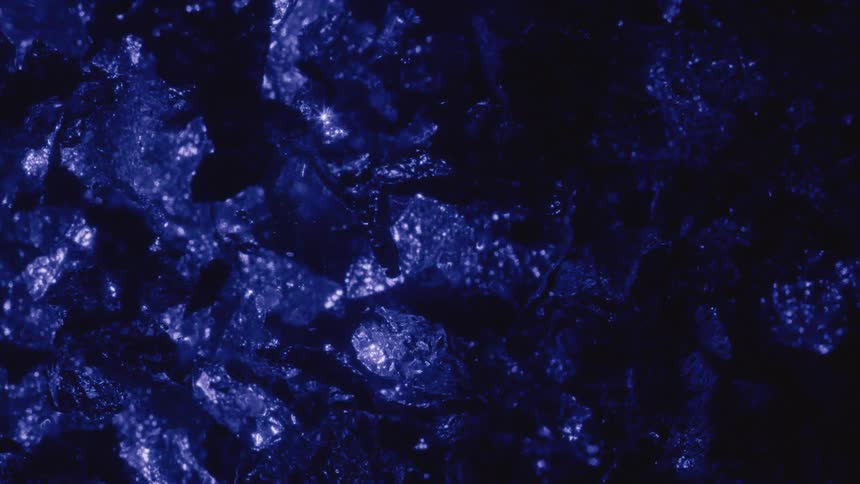 An environment with a dark and bright blue texture and is in motion