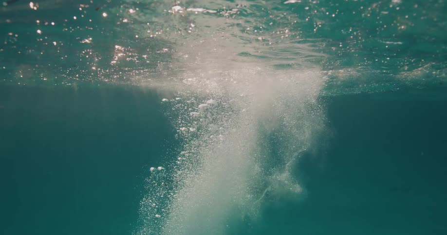 Woman diving in an ocean