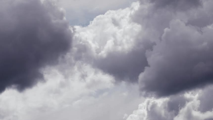 A dark stormy sky with gray clouds