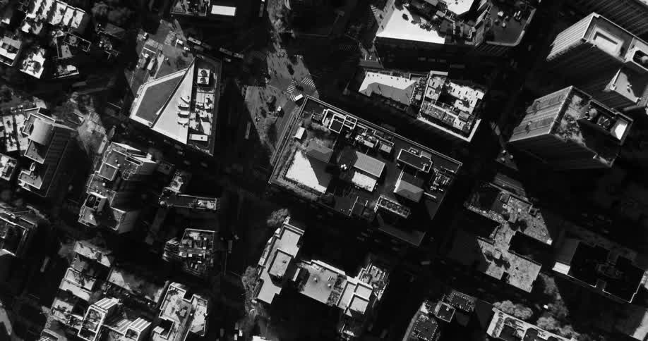 The city is full of tall buildings