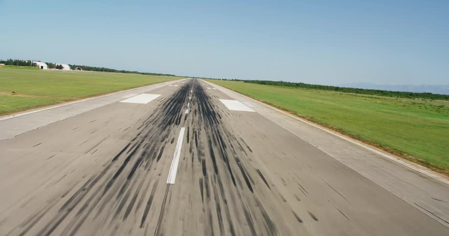 Flight runway at an airport
