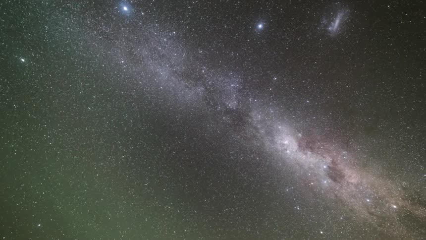 Outer space filled with stars and galaxies