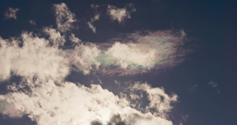View to the sky with clouds