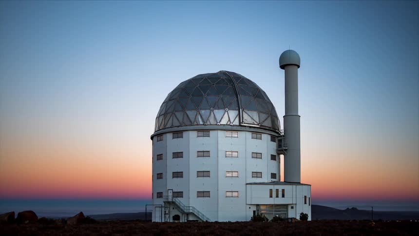 An observatory sitting near a coast