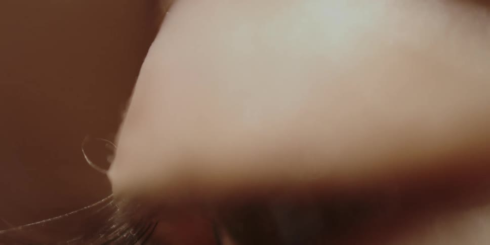 Close up of the eye and eyelids of a person