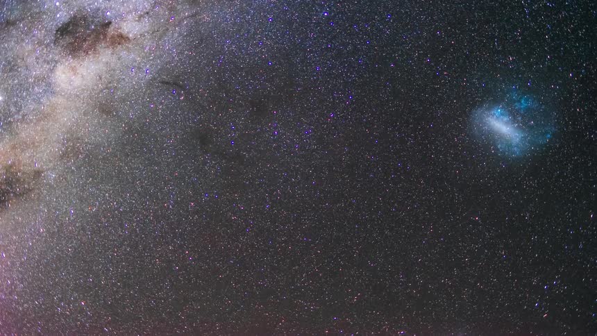 Starry night sky with the milky way