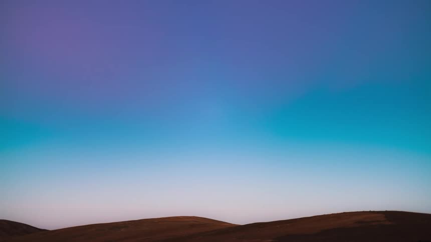 The sun rises and the stars vanish
