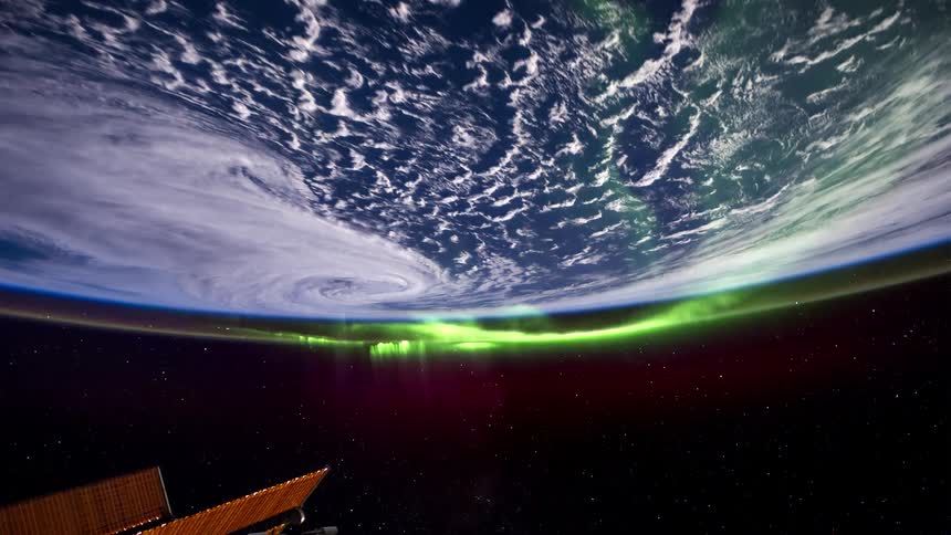 Satellite slowly sinks as it orbits around earth